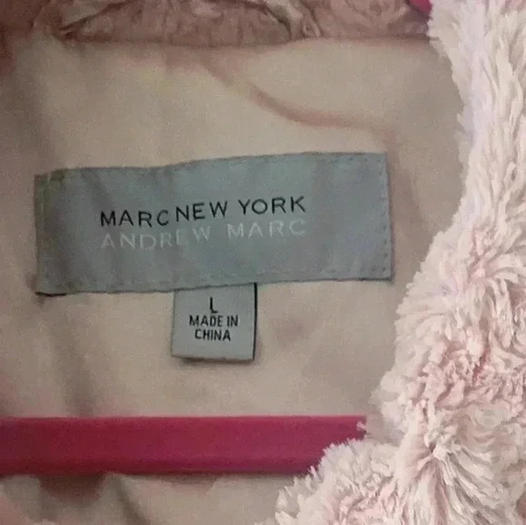 Marc New York Dusty Rose fluffy vest, Like new - Picture 6 of 7